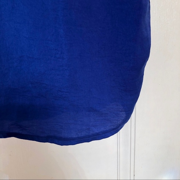 NWT Akoz De Toi Blue Embellished Sleeveless Tunic - Picture 6 of 8